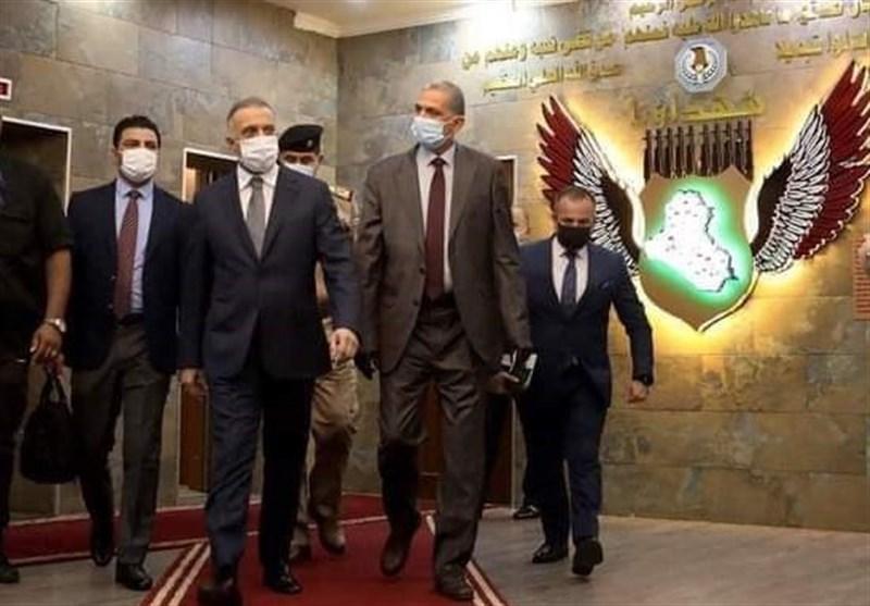 انتها سفر الکاظمی به آمریکا؛ نخست وزیر عراق وارد بصره شد